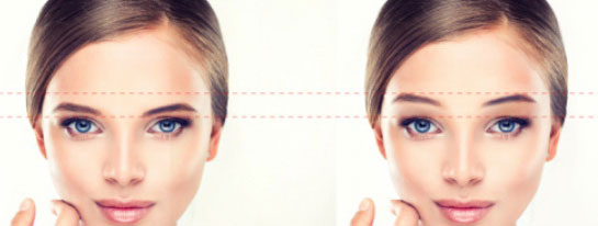 Add balance to the face With 3D eyebrow painting at Adina