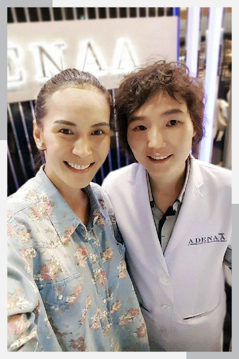 Khun A Anchalee Hasdeevijit eyebrow paint ADENAA
