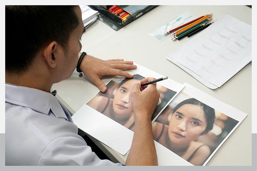 3D eyebrow painting 3D eyebrow painting